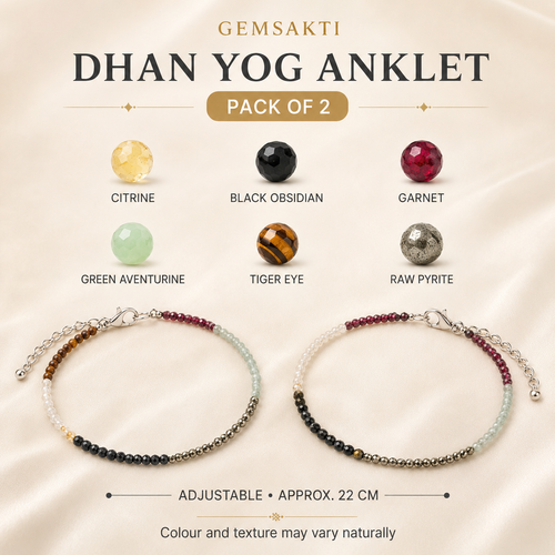 Dhan Yog Anklet Pack of 2 | GemSakti