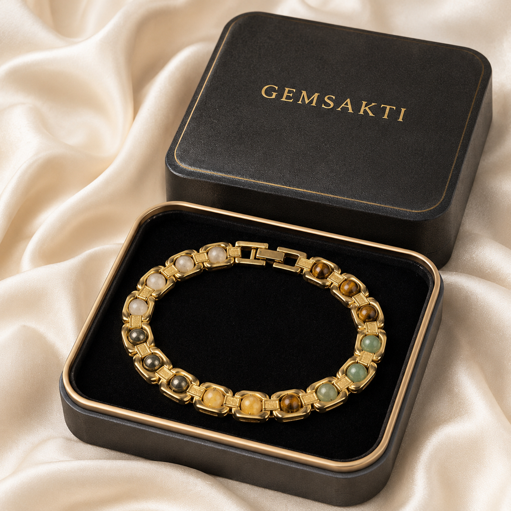 Metal Dhan Yog Bracelet – Gold Finish | GemSakti