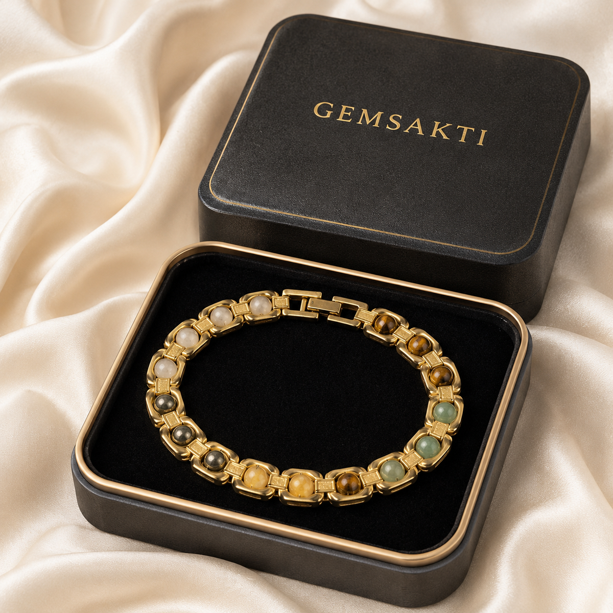 Metal Dhan Yog Bracelet – Gold Finish | GemSakti